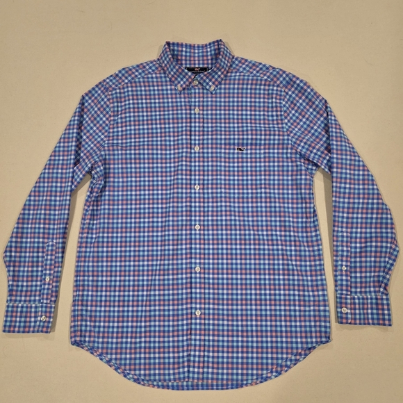 Vineyard Vines Performance Classic Fit Tucker Shirt L - Picture 2 of 5